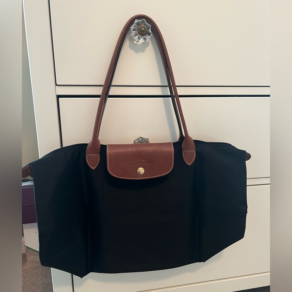 Longchamp Le Pliage Large Tote in Black